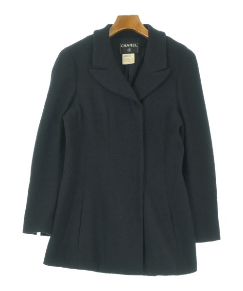CHANEL シャネル厚地の外套（余分の物） レディース 44(L位) 紺【中古】【古着】