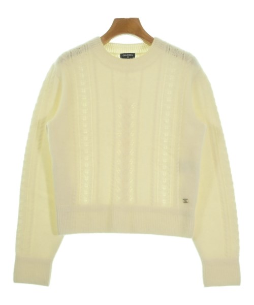 CHANEL シャネル編み物・スウェーター レディース 38(S位) 白【中古】【古着】