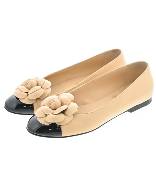 CHANEL シャネルドレスシューズ/置き目毛皮 レディース EU35 1/2(22糎位) ベージュ【中古】【古着】