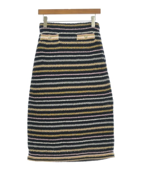 CHANEL シャネルロング・マキシ丈スコート レディース 36(XS位) 紺xゴールドxさくら色等(間借り人)【中古】【古着】