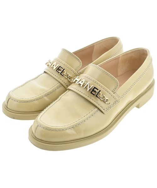 CHANEL シャネルドレスシューズ/置き目毛皮 レディース EU38 1/2(25糎位) ベージュ系【中古】【古着】