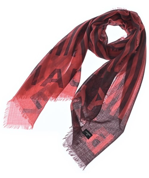 CHANEL シャネルストール レディース - 赤xエンジ(ストライプ)【中古】【古着】｜RAGTAG（ブランド古着のラグタグ） 43,355円