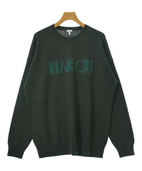 LOEWE ロエベ ニット・セーター メンズ L 緑 【中古】【古着】