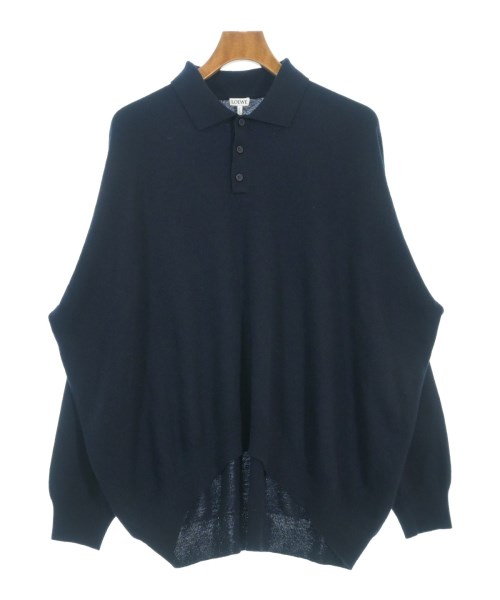LOEWE ロエベニット・セーター メンズ S 紺【中古】【古着】