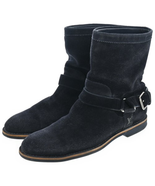 LOUIS VUITTON ルイヴィトン ブーツ メンズ UK8 1/2(27cm位) 紺系 【中古】【古着】