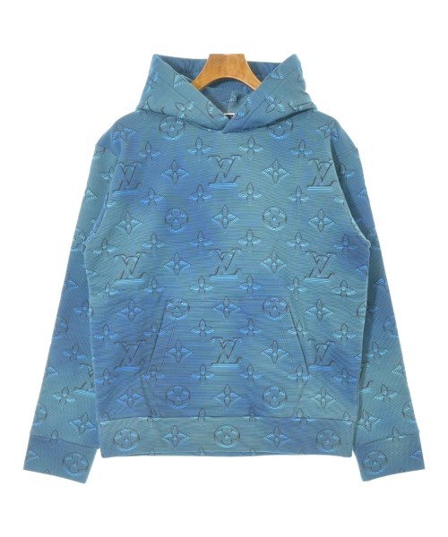 LOUIS VUITTON ルイヴィトン パーカー メンズ M 青系(総柄) 【中古】【古着】