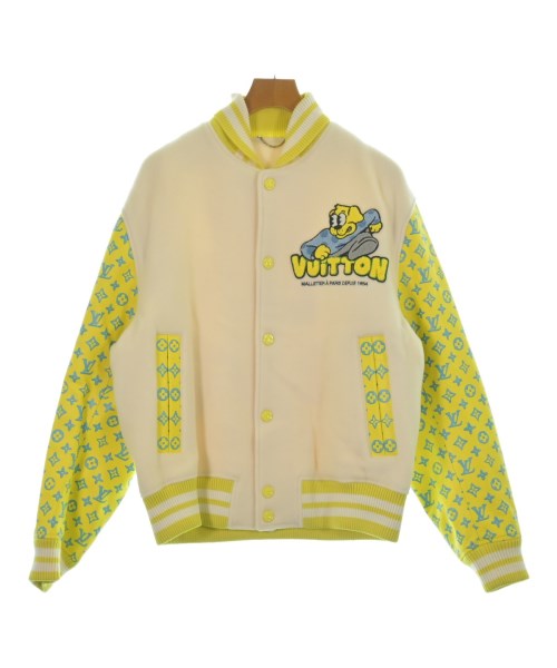 LOUIS VUITTON ルイヴィトンスタジャン メンズ 50(XL位) 白x黄x水色等【中古】【古着】