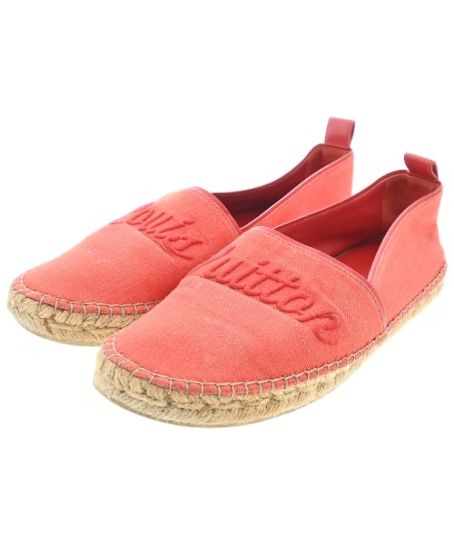LOUIS VUITTON ルイヴィトンエスパドリーユ レディース EU38 1/2(25糎位) 赤【中古】【古着】 その他-靴