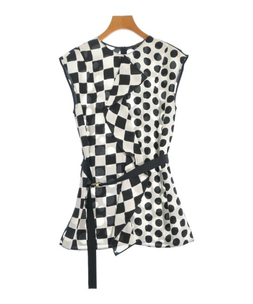 LOUIS VUITTON ルイヴィトンブラウス レディース 34(XS位) 白x黒【中古】【古着】｜RAGTAG（ブランド古着のラグタグ）