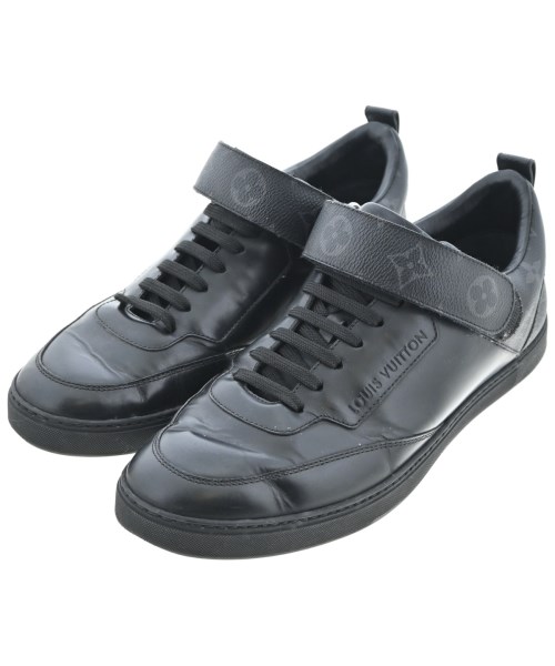 LOUIS VUITTON ルイヴィトンスニーカー メンズ UK5 1/2(24糎位) 黒(総柄)【中古】【古着】