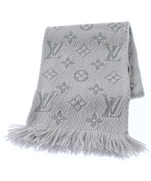LOUIS VUITTON ルイヴィトン マフラー レディース - グレー系(総柄) 【中古】【古着】