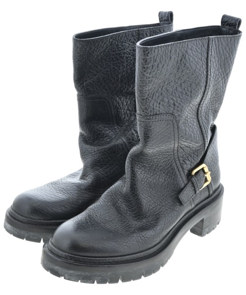 LOUIS VUITTON ルイヴィトンブーツ レディース EU39(25.5糎位) 黒【中古】【古着】
