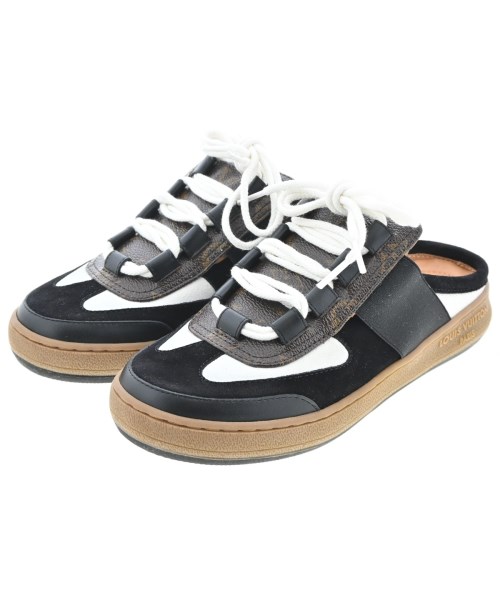 LOUIS VUITTON ルイヴィトン サンダル レディース EU35 1/2(22cm位) 黒x白 【中古】【古着】