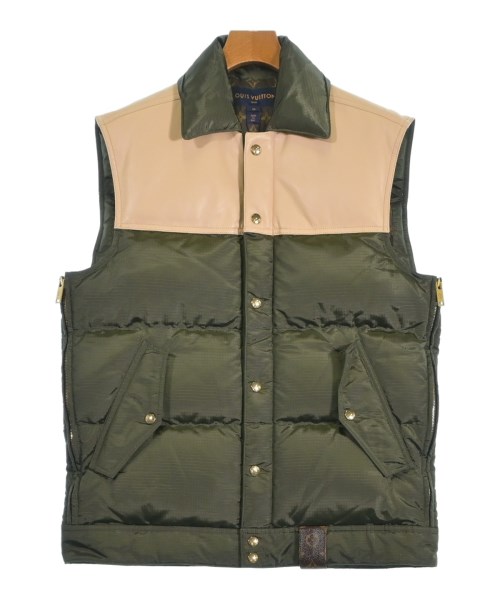 LOUIS VUITTON ルイヴィトンダウンジャケット/ダウンベスト レディース 36(XS位) カーキxベージュ【中古】【古着】｜RAGTAG（ブランド古着のラグタグ）
