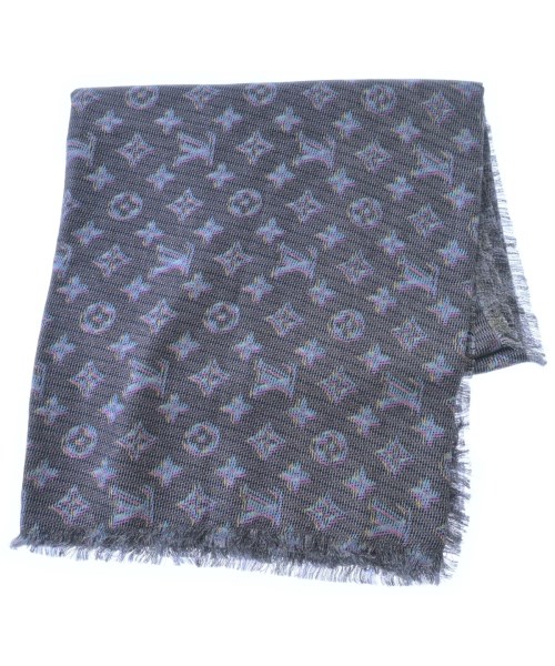 LOUIS VUITTON ルイヴィトンストール レディース - 黒x青xサクラ色等(総柄)【中古】【古着】