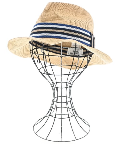 HERMES エルメス ストローハット ベージュx紺x緑 4103525M0037 楽天市場】HERMES エルメスストローハット レディース 59cm