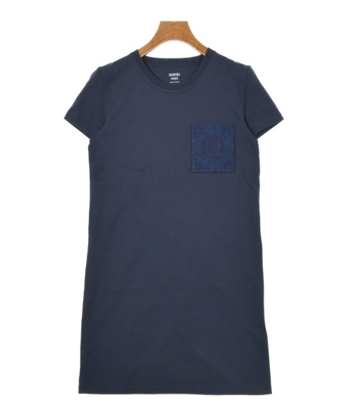 HERMES エルメス ワンピース レディース 34(XXS位) 紺 【中古】【古着】