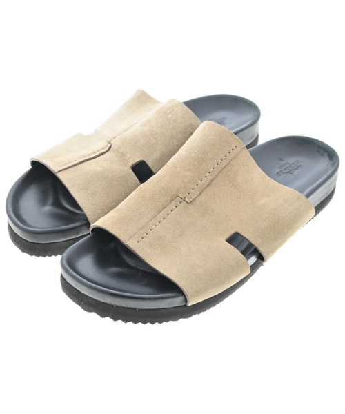 HERMES エルメス サンダル メンズ 41(26cm位) ベージュ 【中古】【古着】