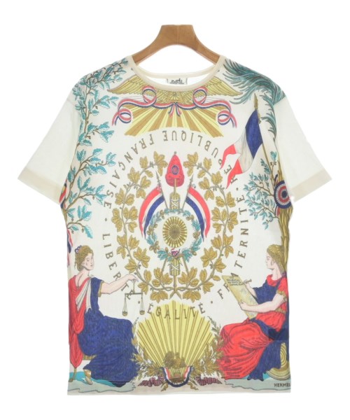 HERMES エルメス Tシャツ・カットソー メンズ -(M位) 白等 【中古】【古着】