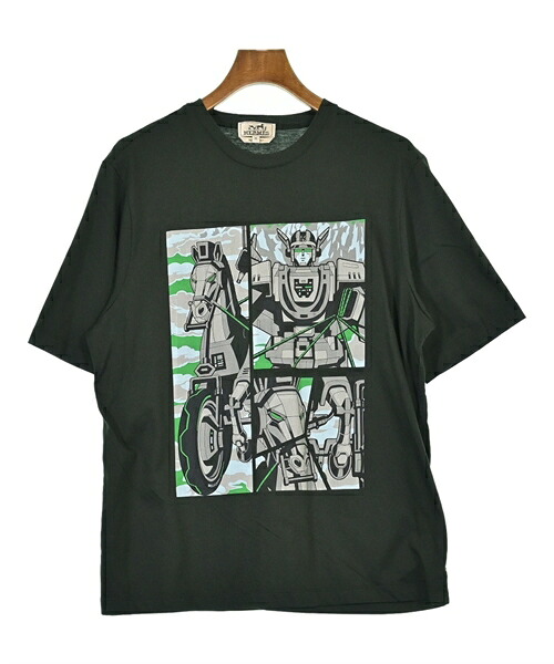 HERMES エルメス Tシャツ・カットソー メンズ M カーキ系等 【中古】【古着】