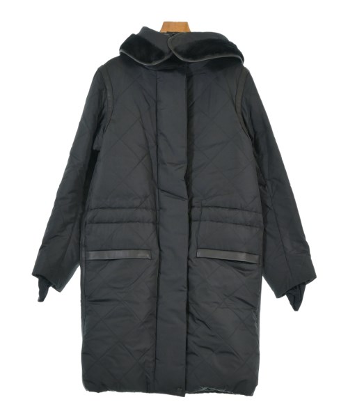 HERMES エルメスダウンコート レディース 34(XXS位) 黒【中古】【古着】