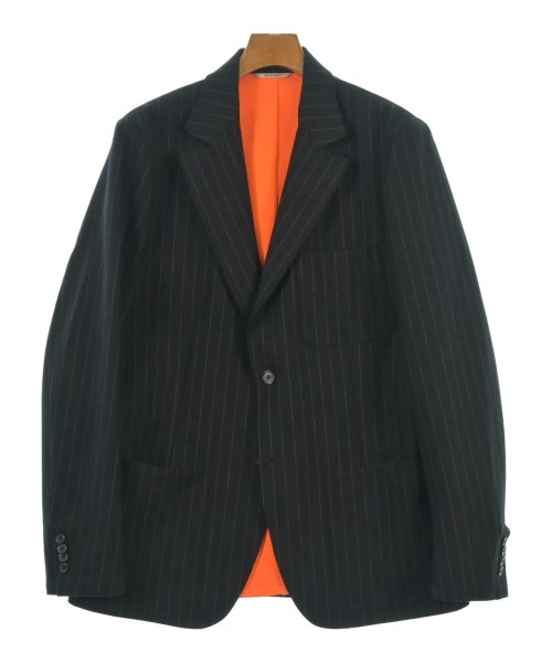 HERMES エルメステーラードジャケット メンズ 48(L位) 紺x白(ストライプ)【中古】【古着】|RAGTAG(ブランド古着のラグタグ)