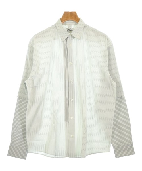 HERMES エルメスカジュアルシャツ メンズ 39(M位) ライトグレー系(ストライプ)【中古】【古着】｜RAGTAG（ブランド古着のラグタグ）