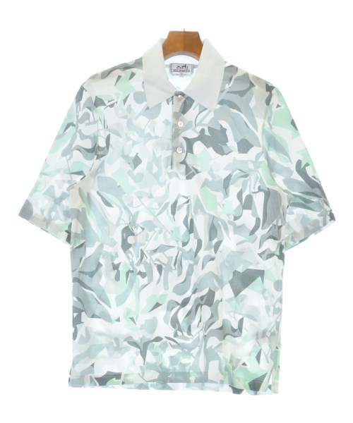 HERMES エルメスポロシャツ メンズ M 白xグレーx緑系(総柄)【中古】【古着】｜RAGTAG（ブランド古着のラグタグ） 46,860円