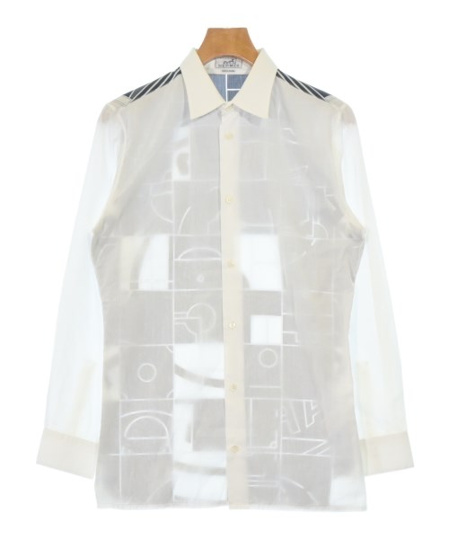 HERMES エルメスカジュアルシャツ メンズ -(M位) 白【中古】【古着】