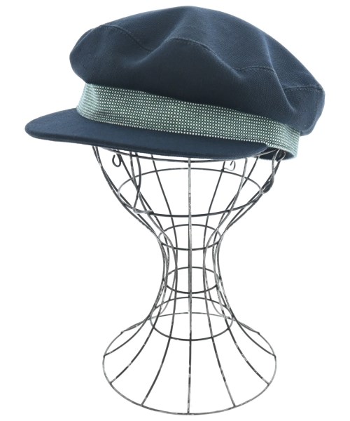 HERMES エルメス ハンチング・ベレー帽 レディース 57 紺 【中古】【古着】