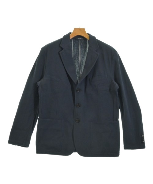 HERMES エルメス カジュアルジャケット メンズ 54(XXL位) 紺x白 【中古】【古着】