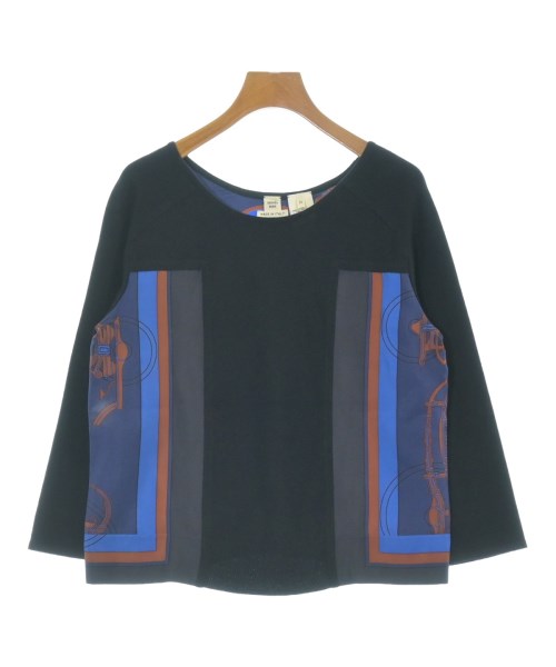HERMES エルメス ニット・セーター レディース 34(XXS位) 紺x茶x青等 【中古】【古着】