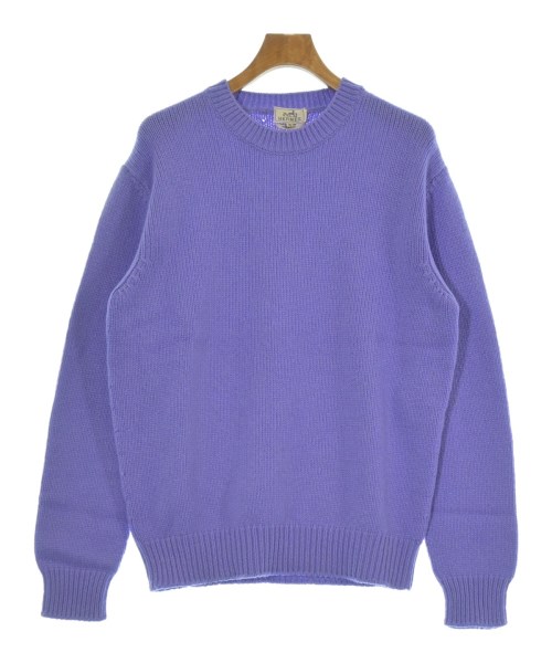 HERMES エルメス ニット・セーター メンズ XL 紫 【中古】【古着】