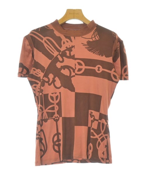HERMES エルメスTシャツ・カットソー レディース 38(S位) 茶(総柄)【中古】【古着】|RAGTAG(ブランド古着のラグタグ)