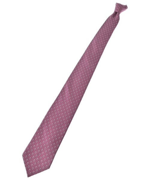HERMES エルメス ネクタイ メンズ - ピンク 【中古】【古着】