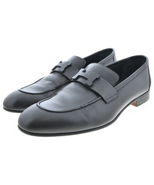 HERMES エルメスビジネス・ドレスシューズ メンズ EU41(26糎位) 黒【中古】【古着】
