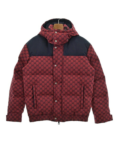 GUCCI グッチダウンジャケット/ダウンベスト メンズ 44(S位) 赤(総柄)【中古】【古着】｜RAGTAG（ブランド古着のラグタグ）
