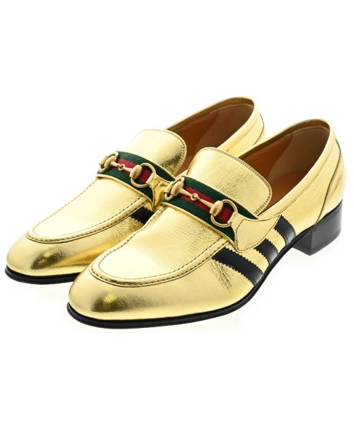 GUCCI グッチ ビジネス・ドレスシューズ メンズ UK9 1/2(28cm位) ゴールドx黒x緑 【中古】【古着】