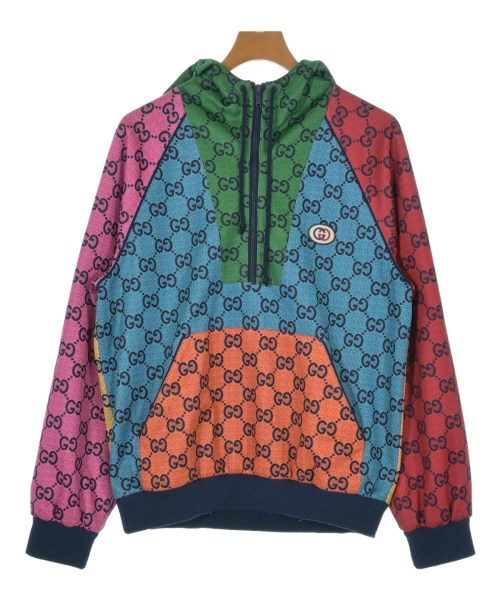 GUCCI グッチ ブルゾン(その他) メンズ XS 青x黄xオレンジ等(総柄) 【中古】【古着】