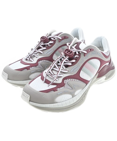 GUCCI グッチ スニーカー メンズ UK9 1/2(28cm位) グレーx赤x白等 【中古】【古着】