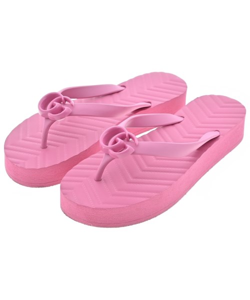 GUCCI グッチサンダル レディース 37(23.5cm位) ピンク【中古】【古着】