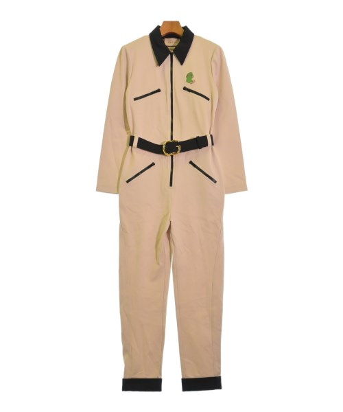 GUCCI グッチオールインワン/上っ張り レディース S ベージュx黒【中古】【古着】