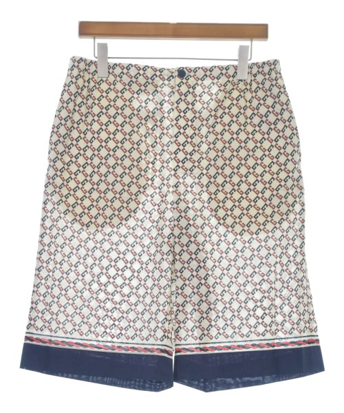 GUCCI グッチ ショートパンツ メンズ 48(L位) 白x紺x赤(総柄) 【中古】【古着】