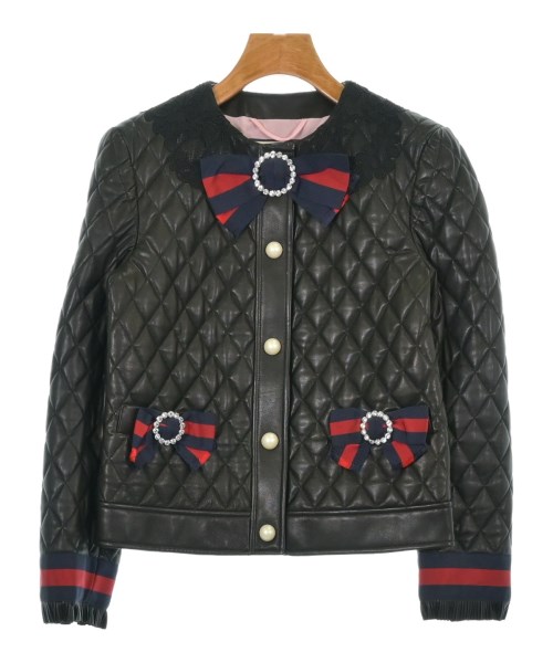 GUCCI グッチ カジュアルジャケット レディース 36(XS位) 黒 【中古】【古着】