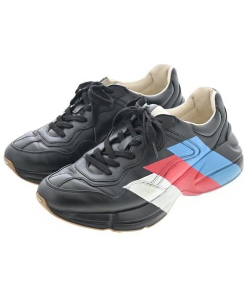 GUCCI グッチ スニーカー メンズ UK7(26cm位) 黒x青x赤等 【中古】【古着】