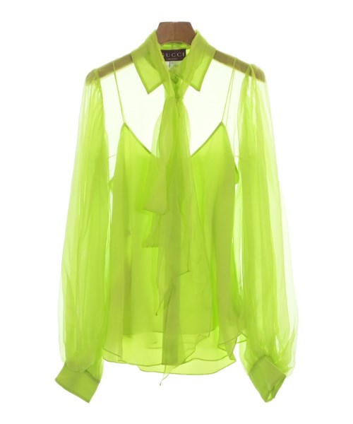 GUCCI グッチブラウス レディース 36(XS位) 黄緑【中古】【古着】｜RAGTAG（ブランド古着のラグタグ）