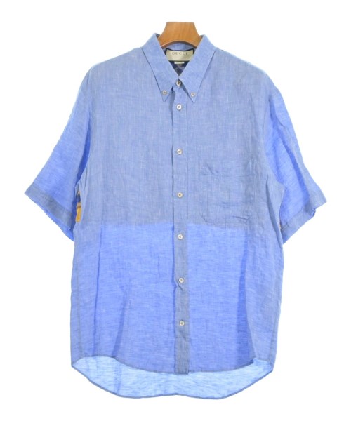 GUCCI グッチカジュアルシャツ メンズ 44(S位) 青【中古】【古着】