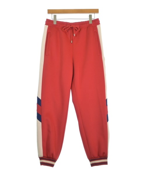 GUCCI グッチスウェットパンツ メンズ S 赤xベージュ【中古】【古着】