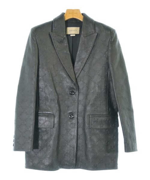 GUCCI グッチカジュアルジャケット レディース 36(XS位) 黒(総柄)【中古】【古着】