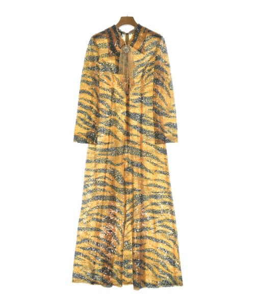 GUCCI グッチ衣装 レディース 38(S位) オレンジ色x黒(総柄)【中古】【古着】